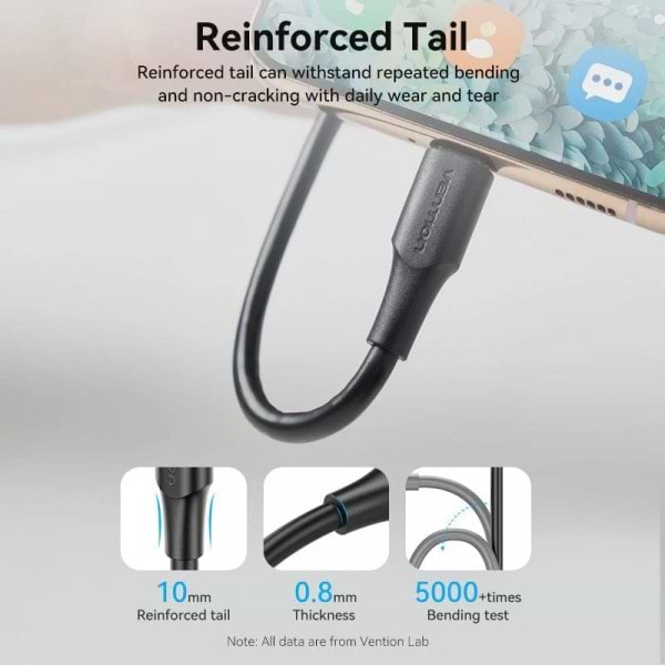 Фото - Кабель Vention USB 2.0 AM-micro BM 2.0м Black (CTIBH)