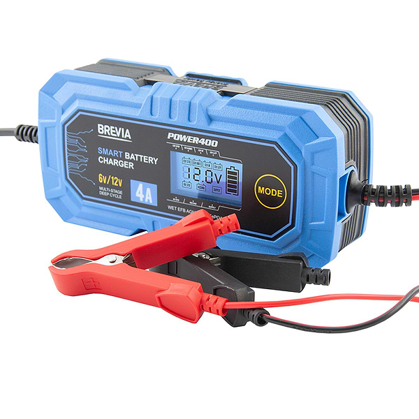 Фото - Пускозарядний пристрій Brevia POWER400 4A 6V/12V 4-120Ah (20400EP)