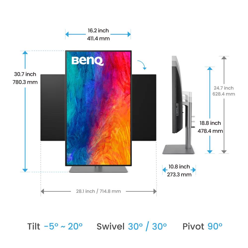Фото - Монітор BenQ PD3225U (9H.LLYLA.TBE)