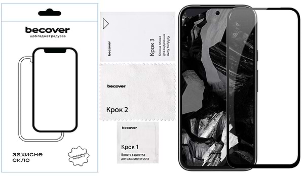 Фото - Захисне скло для смартфону BeCover for Google Pixel 8a Black (711663)