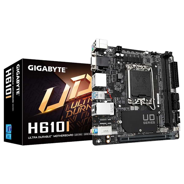 Фото - Материнська плата Gigabyte H610I DDR5