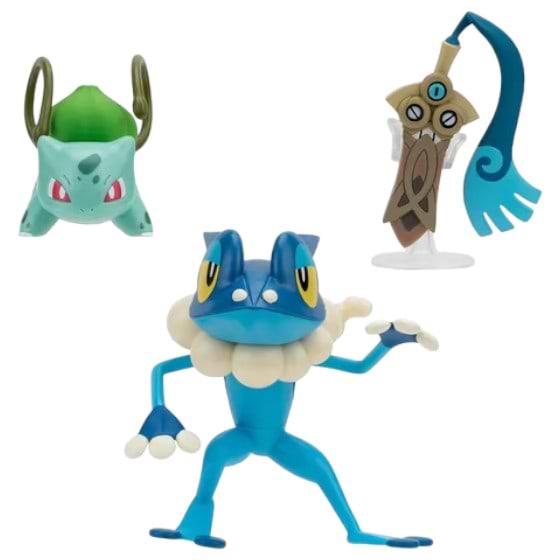 Фото - Набір ігрових фігурок Pokemon W19 - Хонедж. БУЛЬБАЗАВР, ФРОГАДИР (PKW3599)