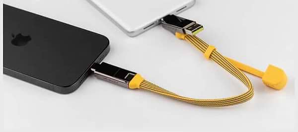 Фото - Кабель синхронізації даних Rolling Square 6in1, inCharge XL 30 см Yellow (XLS03R)