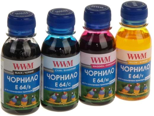 Фото - Чернила WWM Epson L110/L210/L355 B/C/M/Y (E64SET4-2)