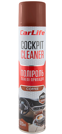 Поліроль для авто CarLife Кава Cockpit Cleaner 320 ml (CF327)