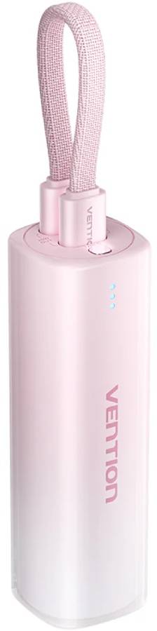 Батарея мобільна Vention 5000mAh 20W PD, USB-C In/Out, Lightning In/Out, with cable, Gradient Red (FHWR0) - Фото 1