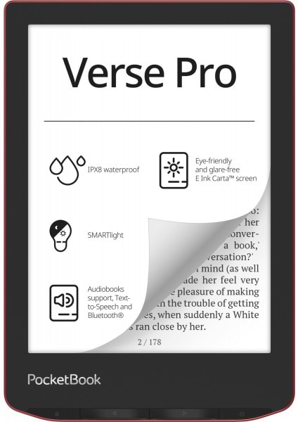 Электронная книга PocketBook 634 Verse Pro Passion Red (PB634-3-CIS)