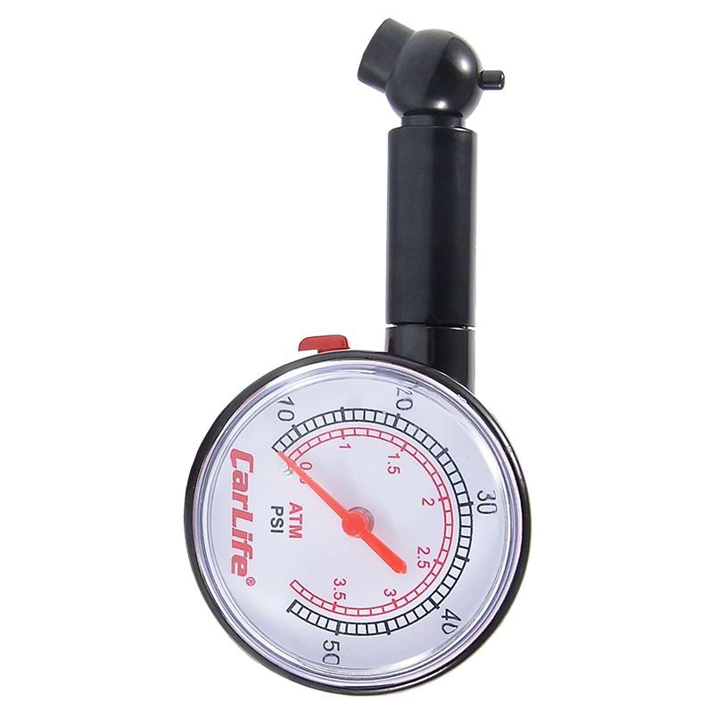 Манометр автомобільний CarLife 3,5 Атм, пластиковий (TG572)