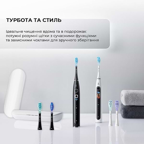 Фото - Зубная щетка электрическая Oclean X Pro 20 S Duo Set White+Black (6970810556919)