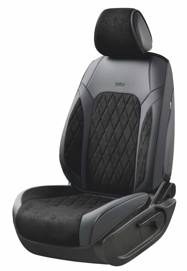 Комплект накидок на сидіння автомобіля Beltex 3D Malibu black (BX89100)