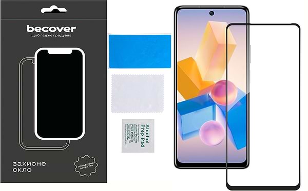 Фото - Захисне скло для смартфону BeCover Infinix Hot 40 Pro (X6837) Black (711149)