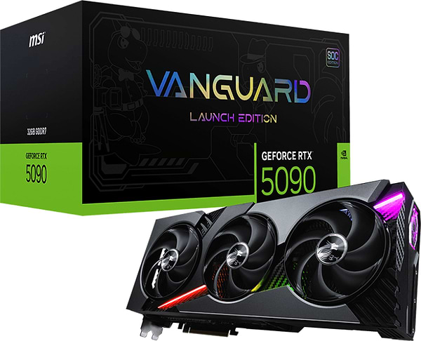 Фото - Видеокарта MSI NVIDIA GeForce RTX 5090 32G VANGUARD SOC LAUNCH EDITION