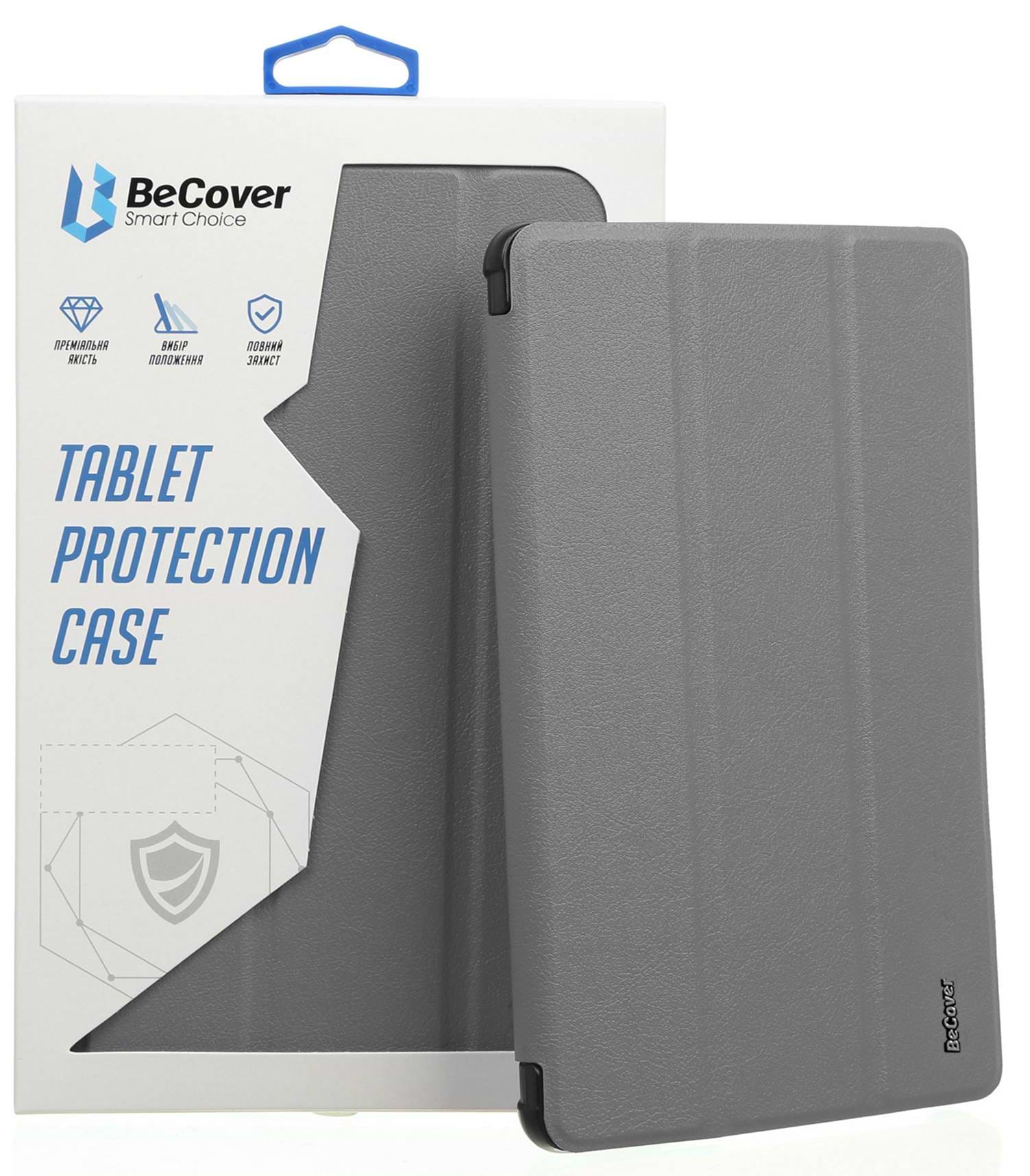 Чохол для планшету BeCover Tri Fold Soft TPU Silicone for Apple iPad Air 4 10.9 2020/2021 Gray (706872) - Фото 1