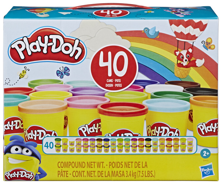 Купити Матеріали Hasbro Play Doh Набір пластиліну, 40 баночок (E9413) - Фото 1 Матеріали Hasbro Play Doh Набір пластиліну, 40 баночок (E9413) - Фото 1