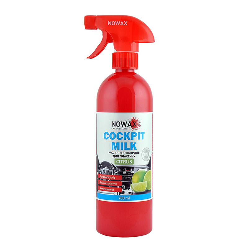 Полироль для авто NOWAX Cockpit Milk Citrus 750 мл (NX75009)