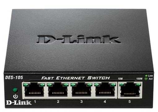Коммутатор локальной сети (Switch) D-Link DES-105/E - Фото 1