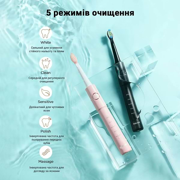 Фото - Зубна щітка електрична Fairywill E11 Black