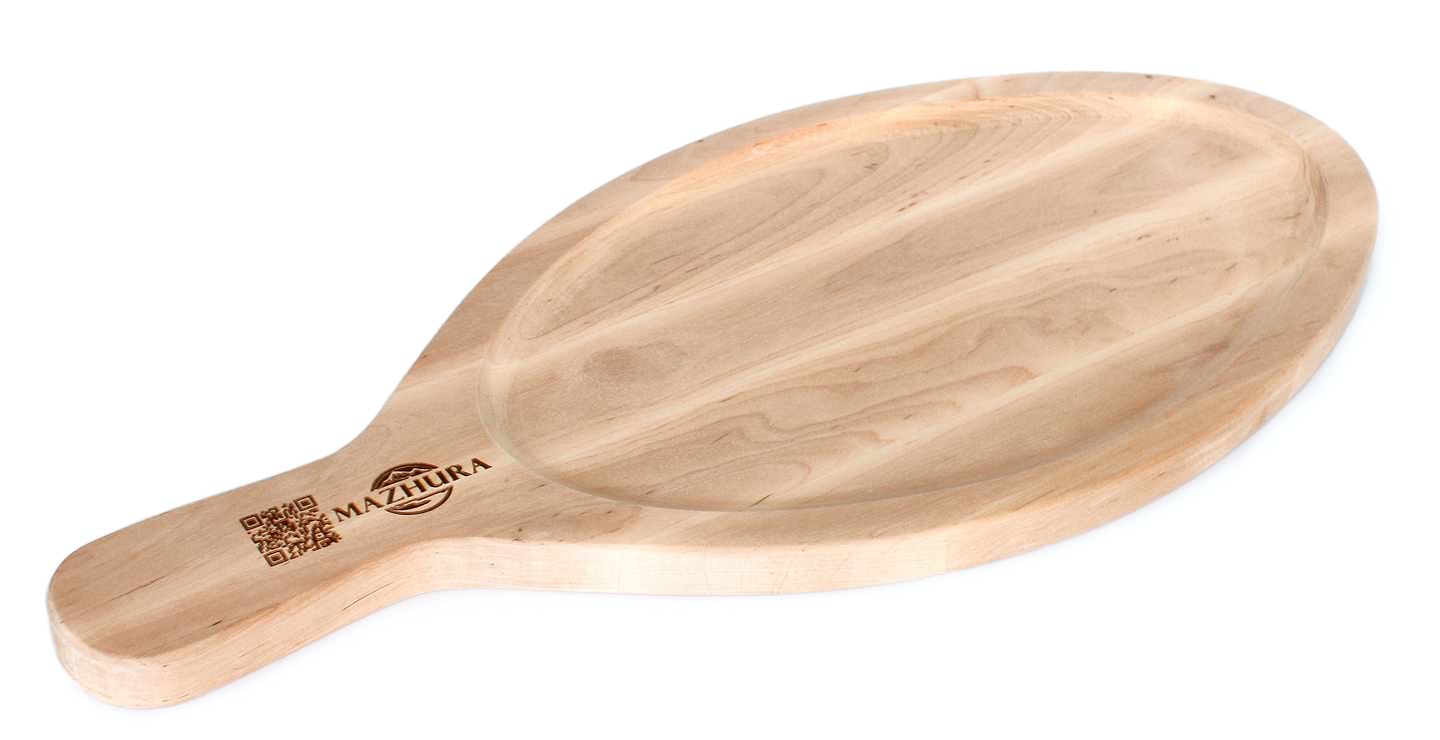 Доска для сервировки MAZHURA для хачапури с ручкой 50х22 см (mz730757)