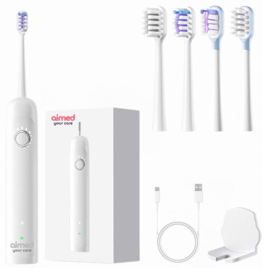 Фото - Зубна щітка електрична AIMED Sonic Spark 
White (AI-Spark1_wh)