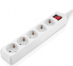 Фото - Сетевой фильтр REAL-EL RS-Protect M 5m White (EL122300029)