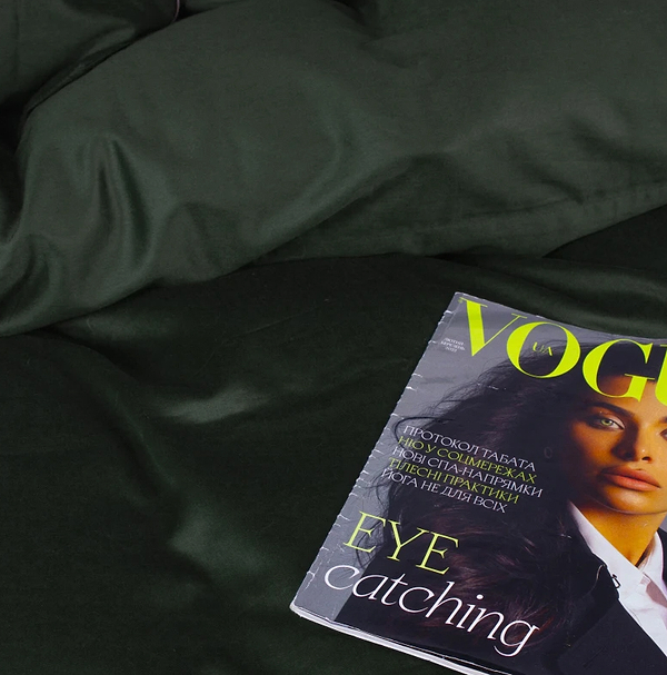 Фото - Простынь двуспальная MirSon Imperial Satin Emerald  180х200 см (2200008581183)