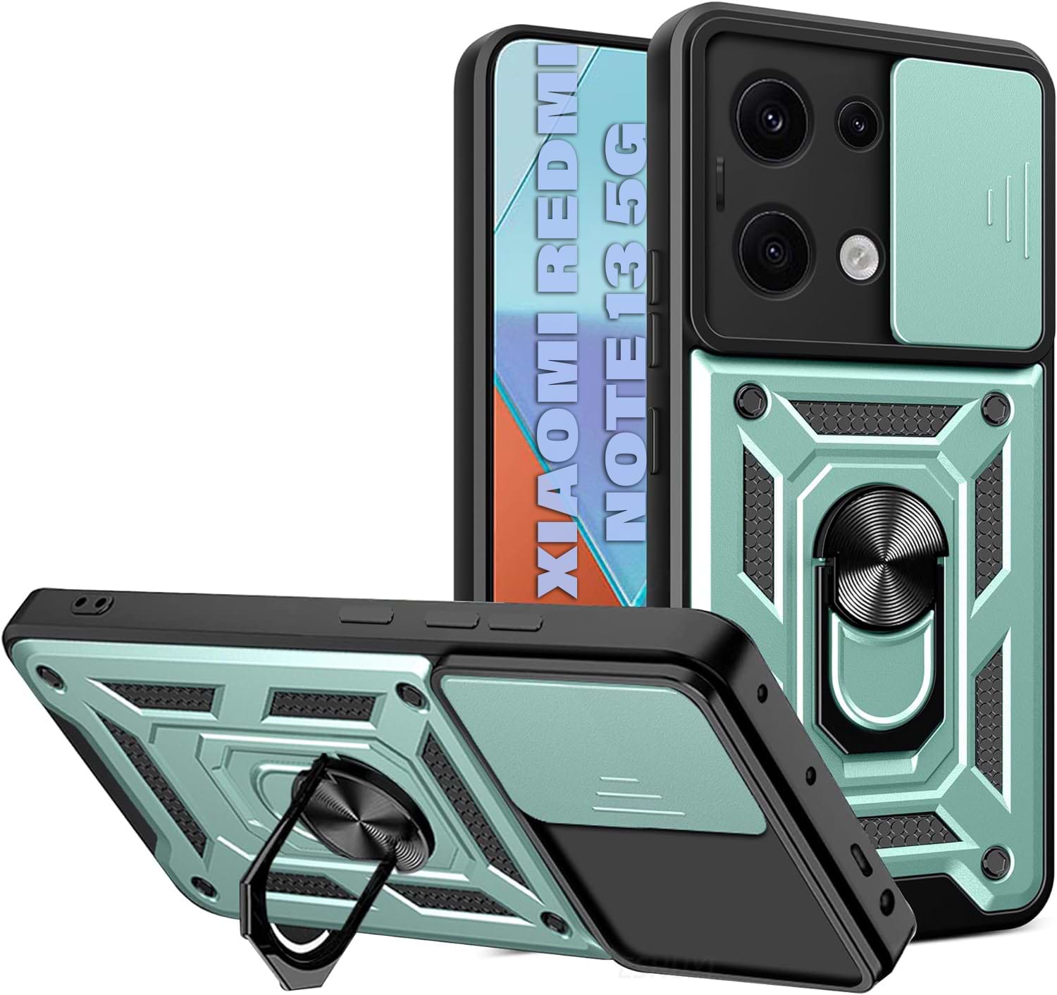 Чохол для смартфону BeCover Military for Xiaomi Redmi Note 13 5G Dark Green (711032) - Фото 1