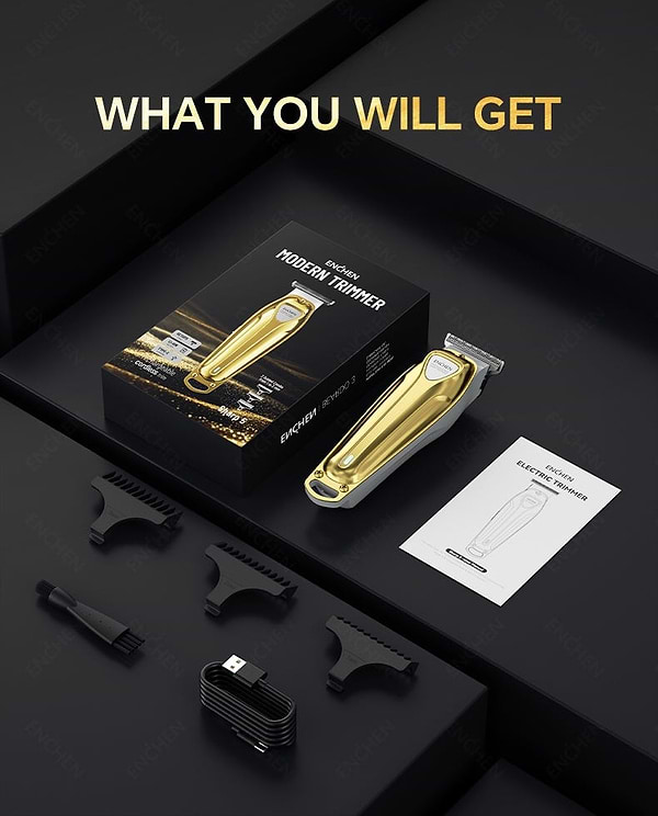 Фото - Машинка для стрижки волос Enchen Sharp 5 Semi-professional Gold