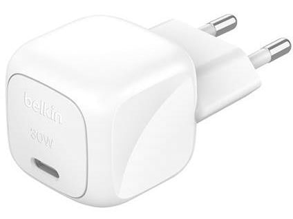 Мережевий зарядний пристрій Belkin 30Вт USB-С PD PPS White (WCA008KQWH) - Фото 1