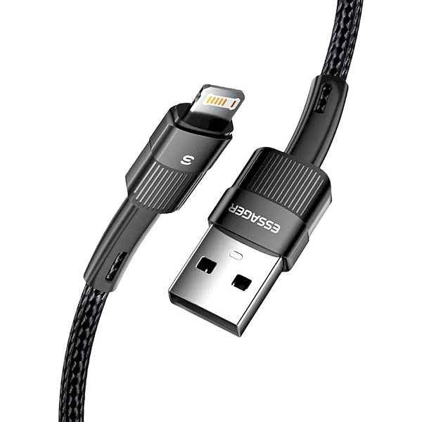 Фото - Кабель синхронізації даних Essager Star 6A Lightning USB 1m Black (EXCL-XC01)