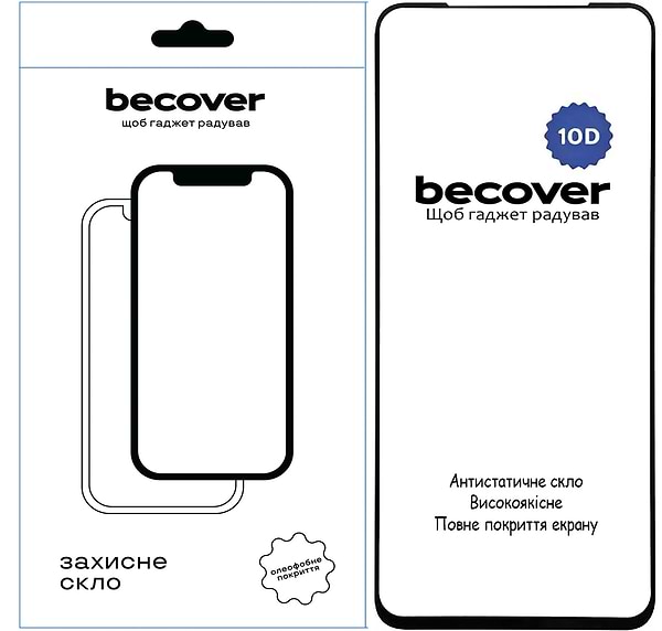 Фото - Захисне скло для смартфону BeCover for Nubia V60 10D Black (712737)