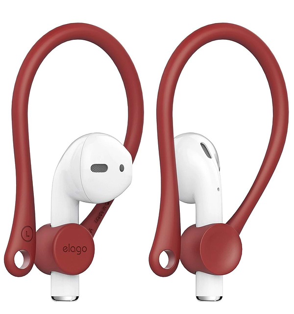 Фото - Держатель для наушников Elago Earhook Red for Airpods (EAP-HOOKS-RD)