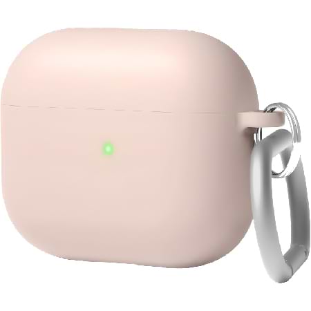 Чехол для наушников Elago Liquid Hybrid Case with Keychain Lovely Pink for Airpods 3rd Gen (EAP3RH-HANG-LPK)