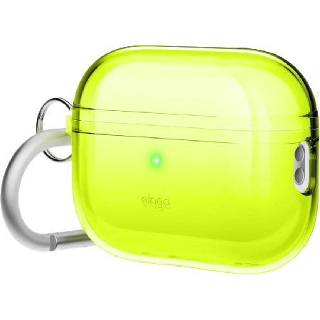 Чехол для наушников Elago Clear Hang Case Neon Yellow for Airpods Pro 2nd Gen (EAPP2CL-HANG-NYE)
