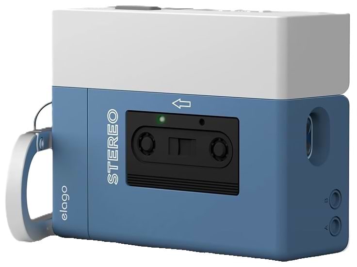 Чехол для наушников Elago Cassette Player Hang Case Blue for Airpods Pro 3rd Gen (EAPP3CST-HANG-BL)