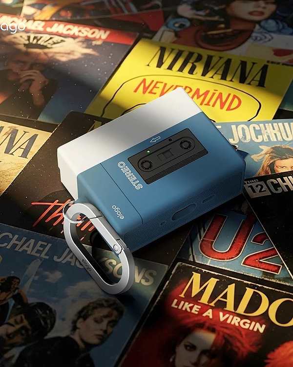 Фото - Чехол для наушников Elago Cassette Player Hang Case Blue for Airpods Pro 3rd Gen (EAPP3CST-HANG-BL)