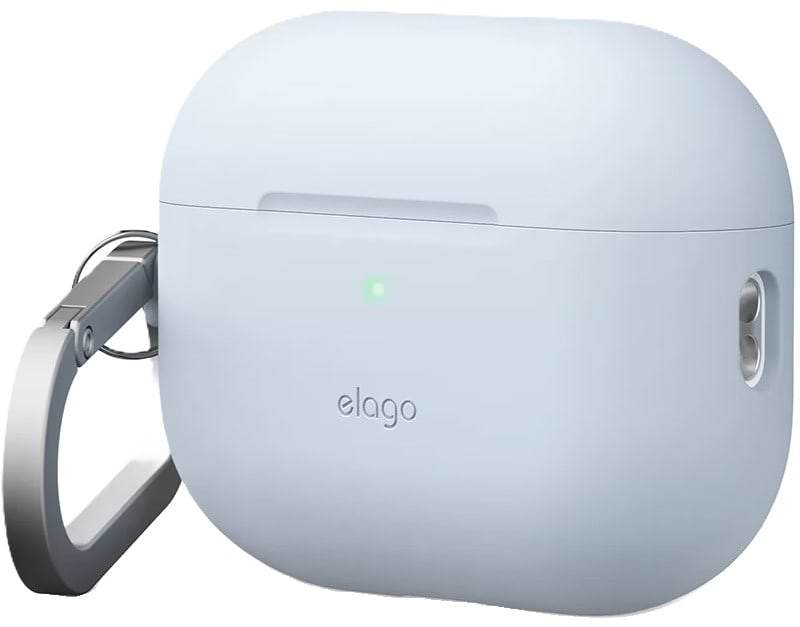Чехол для наушников Elago Silicone Hang Case Light Blue for Airpods Pro 3rd Gen (EAPP3SC-HANG-LBL)