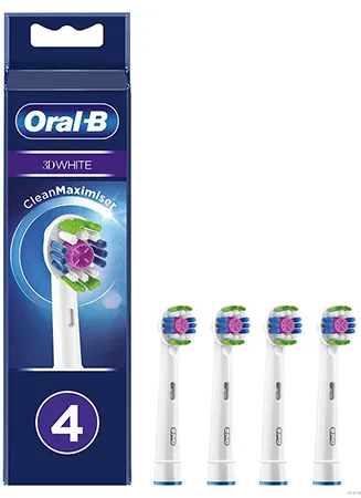 Насадка для зубной щетки Braun Oral-B 3D White EB18pRB CleanMaximiser 4 шт.