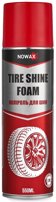 Засіб для шин NOWAX Tire Shine Foam, 550 мл (NX55120)