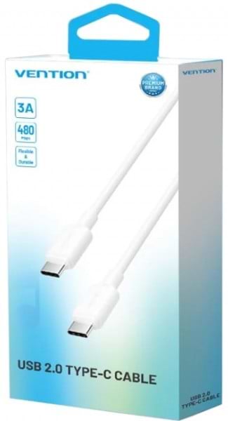 Фото - Кабель синхронізації даних Vention USB 2.0 Type-C M-M, 1.0m (TRCWF)