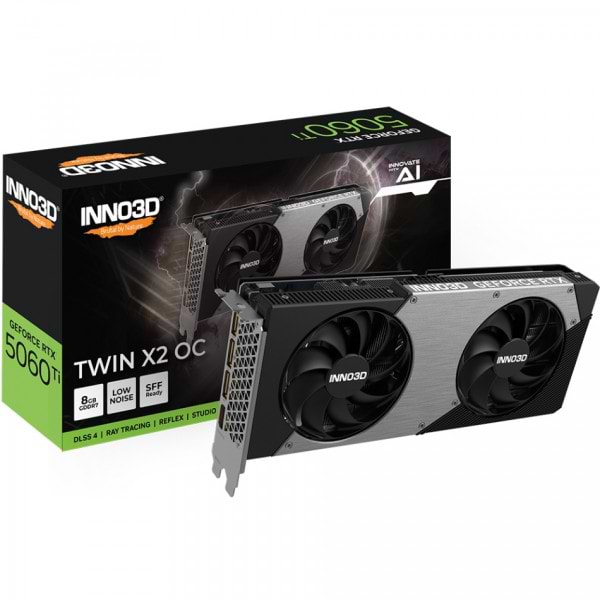 Фото - Видеокарта Inno3D GeForce RTX5060 Ti 8GB GDDR7 (N506T2-08D7X-193075N)