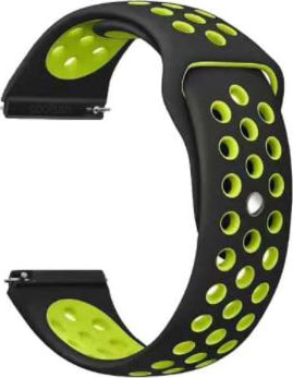 Ремінець для смарт-годинника BeCover Nike Style for Motorola Moto 360 2nd Gen. Black-Yellow (705760)