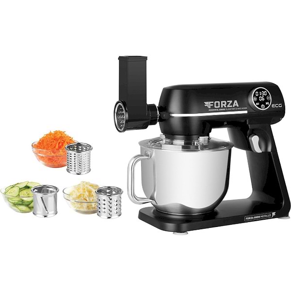 Фото - Кухонный комбайн ECG FORZA 6600 Metallo Nero