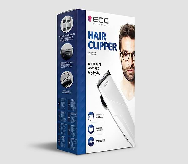 Фото - Машинка для стрижки волос ECG ZS 1020 White