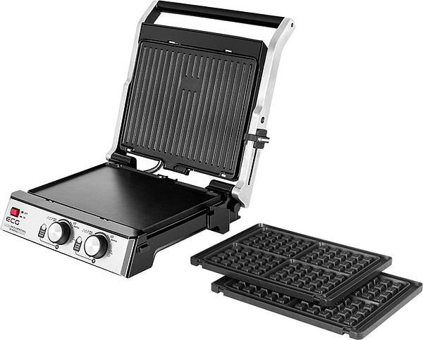 Фото - Гриль-барбекю электрический ECG KG 2033 Duo Grill & Waffle