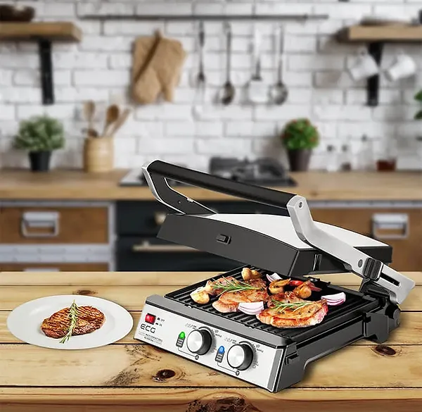 Фото - Гриль-барбекю электрический ECG KG 2033 Duo Grill & Waffle