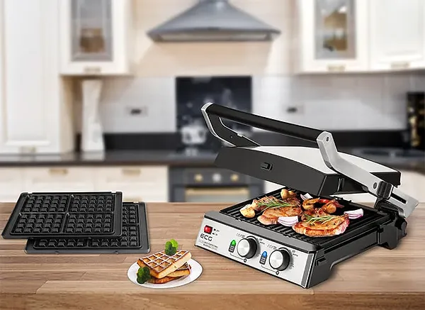 Фото - Гриль-барбекю электрический ECG KG 2033 Duo Grill & Waffle