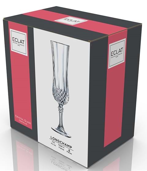 Фото - Набір келихів Eclat Longchamp 6х140 мл для шампанского (L7553)