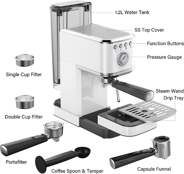 Фото - Кофеварка рожковая Elit ECM-24