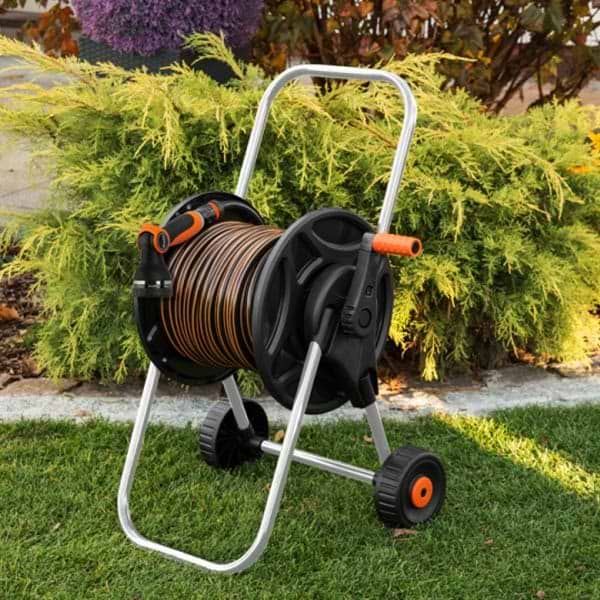 Фото - Тележка для шланга BRADAS BLACK LINE з пістолетом та арматурою 1/2" 20 м (ECO-AG26020SET1)