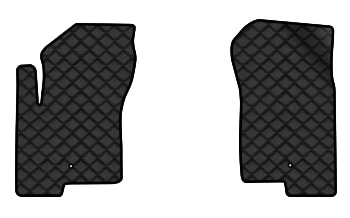 Коврики из экокожи в салон авто передние EVAtech ECO для Patriot (MK74) Restyling Jeep 2011-2016 1 поколение SUV USA (JP1761A2LA2BBB)